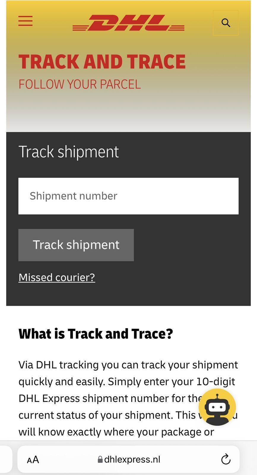 Dhl express mail EXTRA shipping cost