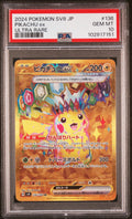 PSA 10 GEM MINT Japanese Pokemon 2024 PIKACHU EX 136/106 Electric Breaker SV8