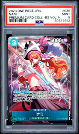 PSA 9 MINT JAPANESE ONE PIECE 2023 Nami OP02-036 Vol. 1 SUPER RARE ALT ART