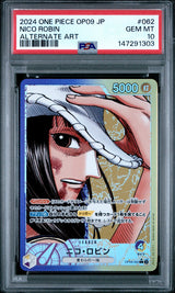 PSA 10 GEM MINT Japanese One Piece 2024 Nico Robin OP09-062 Emperors(ALT ART)
