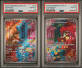 SET 2 PSA 10 Japanese Pokemon Deerling 073/071 Sawsbuck 074/071 AR sv5M 2024
