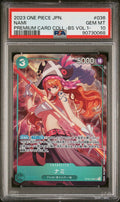 PSA 10 GEM MINT JAPANESE ONE PIECE 2023 Nami OP02-036 Vol. 1 SUPER RARE ALT ART